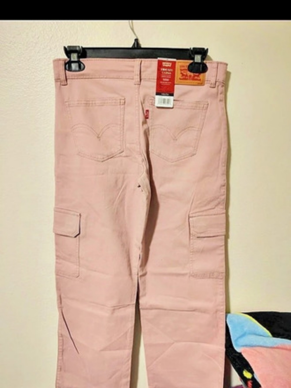 Levi's Wide Leg Pink Jeans Waist 14 NWT